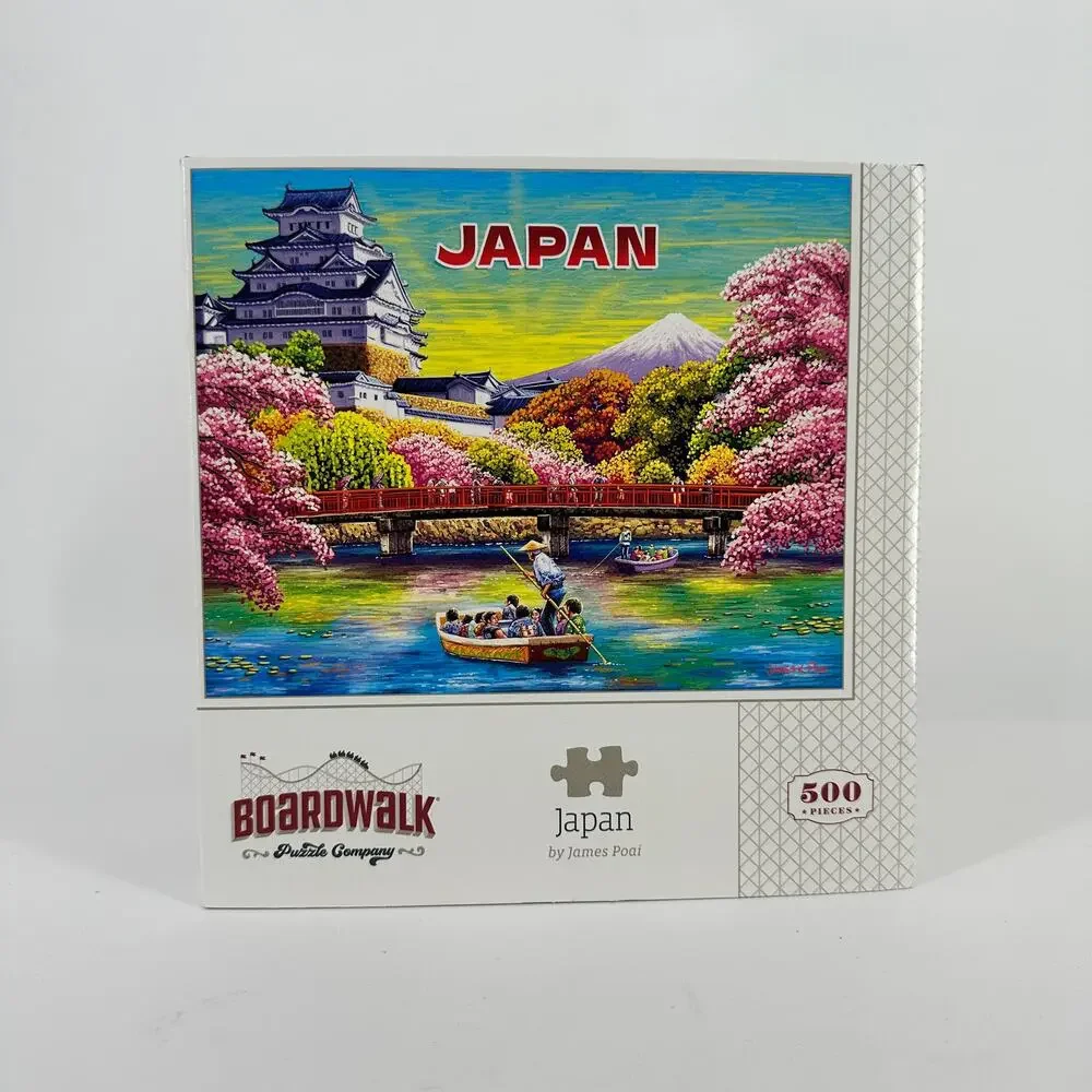 Boardwalk Japan Cherry Blossom Floral 500 Piece Jigsaw Puzzle Collectible